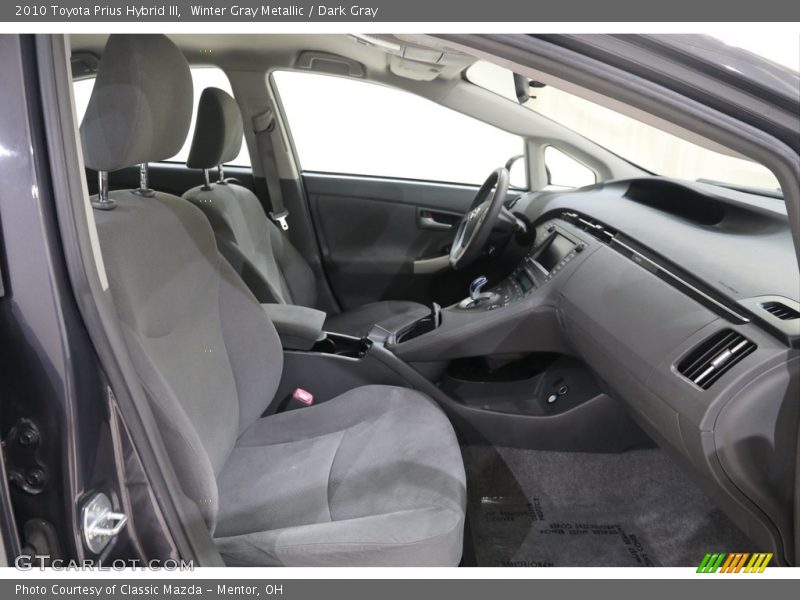 Winter Gray Metallic / Dark Gray 2010 Toyota Prius Hybrid III