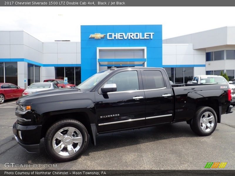 Black / Jet Black 2017 Chevrolet Silverado 1500 LTZ Double Cab 4x4