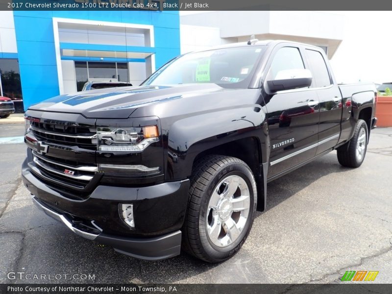 Black / Jet Black 2017 Chevrolet Silverado 1500 LTZ Double Cab 4x4