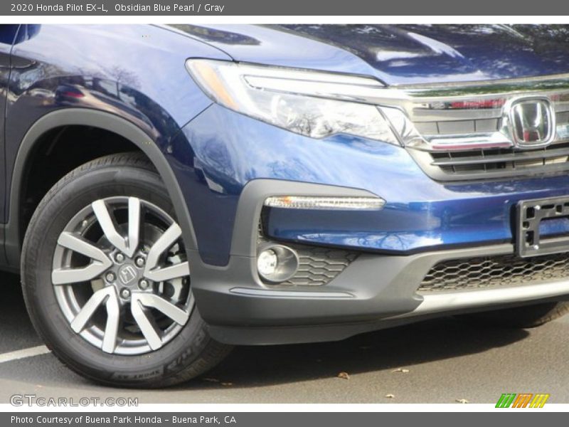 Obsidian Blue Pearl / Gray 2020 Honda Pilot EX-L
