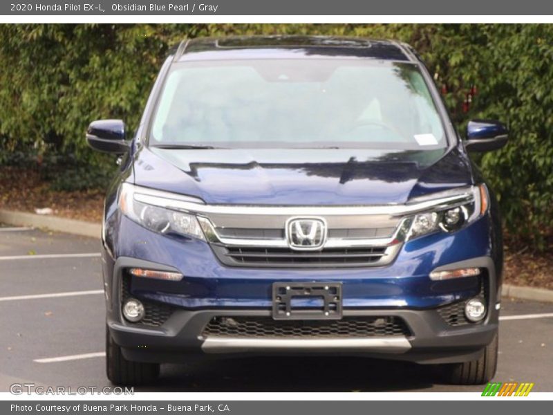 Obsidian Blue Pearl / Gray 2020 Honda Pilot EX-L