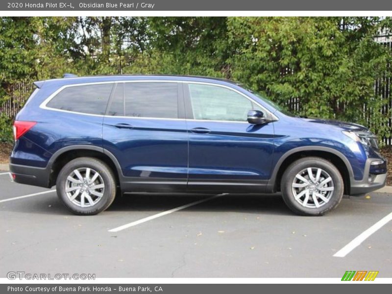 Obsidian Blue Pearl / Gray 2020 Honda Pilot EX-L