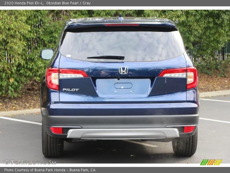 Obsidian Blue Pearl / Gray 2020 Honda Pilot EX-L