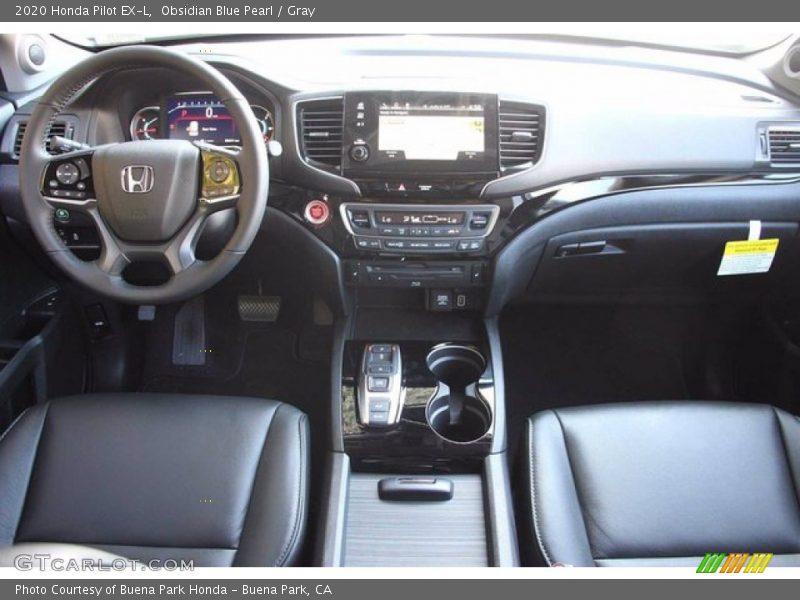 Obsidian Blue Pearl / Gray 2020 Honda Pilot EX-L