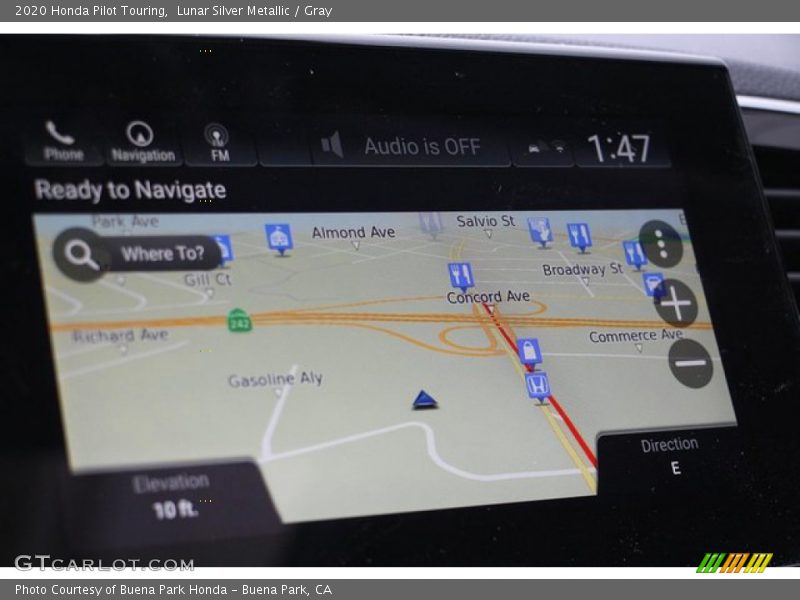 Navigation of 2020 Pilot Touring