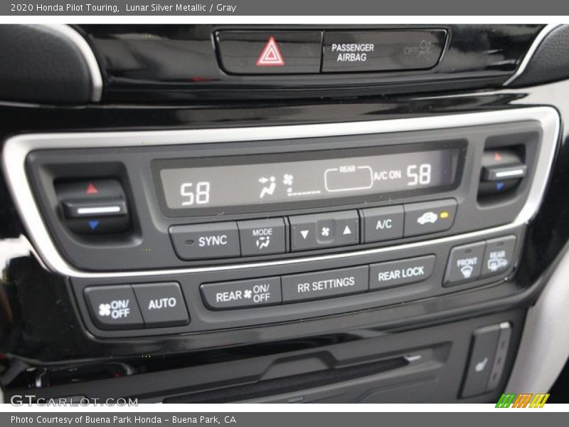 Controls of 2020 Pilot Touring