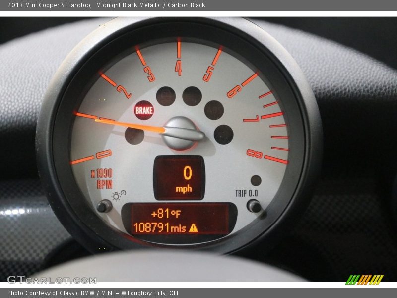 Midnight Black Metallic / Carbon Black 2013 Mini Cooper S Hardtop