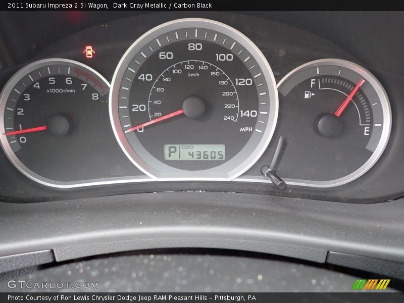 Dark Gray Metallic / Carbon Black 2011 Subaru Impreza 2.5i Wagon