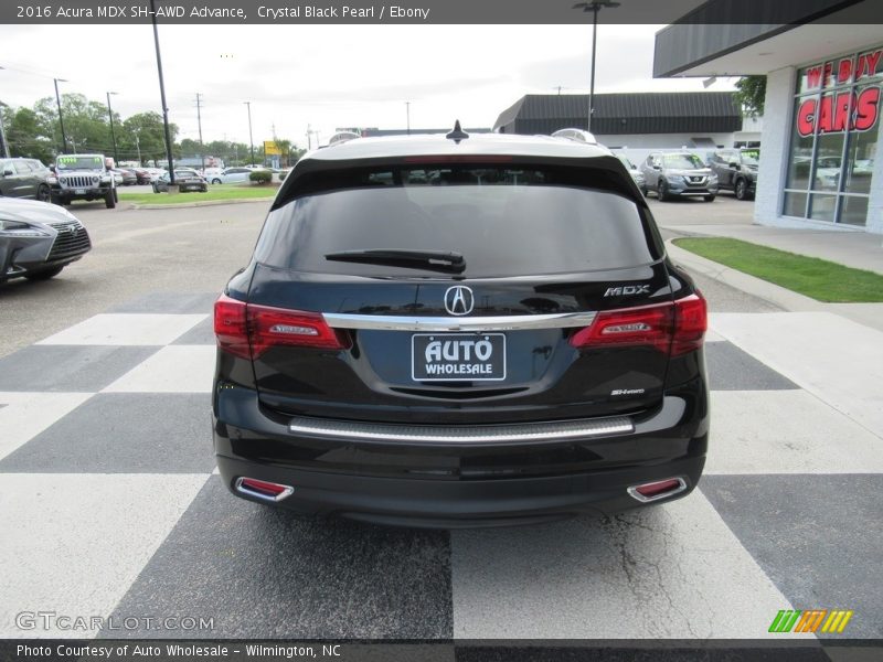 Crystal Black Pearl / Ebony 2016 Acura MDX SH-AWD Advance