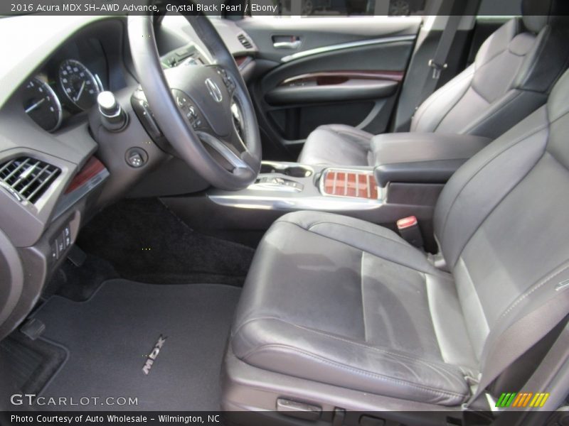 Crystal Black Pearl / Ebony 2016 Acura MDX SH-AWD Advance