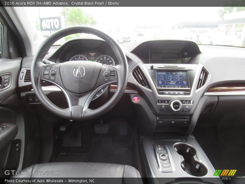 Crystal Black Pearl / Ebony 2016 Acura MDX SH-AWD Advance