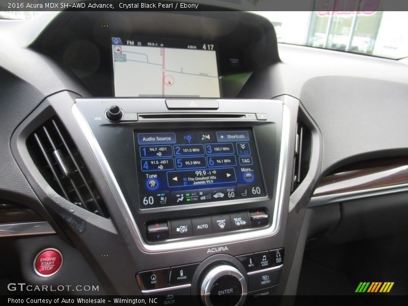 Crystal Black Pearl / Ebony 2016 Acura MDX SH-AWD Advance