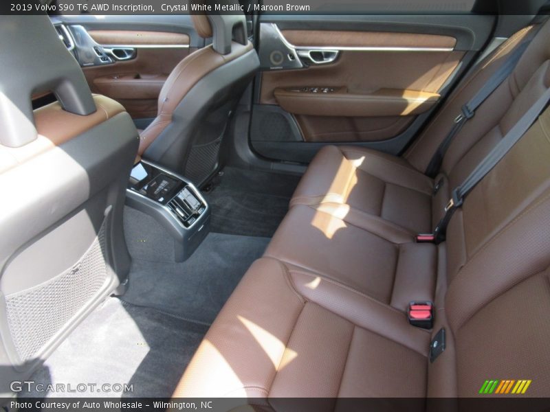 Crystal White Metallic / Maroon Brown 2019 Volvo S90 T6 AWD Inscription