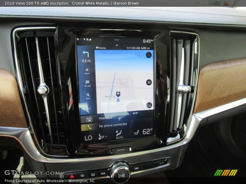 Crystal White Metallic / Maroon Brown 2019 Volvo S90 T6 AWD Inscription