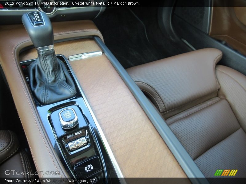 Crystal White Metallic / Maroon Brown 2019 Volvo S90 T6 AWD Inscription