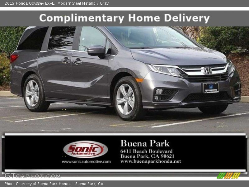 Modern Steel Metallic / Gray 2019 Honda Odyssey EX-L