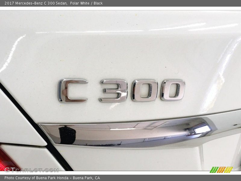 Polar White / Black 2017 Mercedes-Benz C 300 Sedan