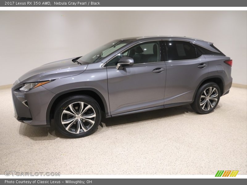 Nebula Gray Pearl / Black 2017 Lexus RX 350 AWD