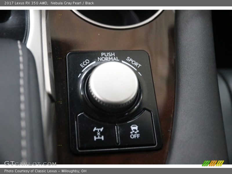 Nebula Gray Pearl / Black 2017 Lexus RX 350 AWD