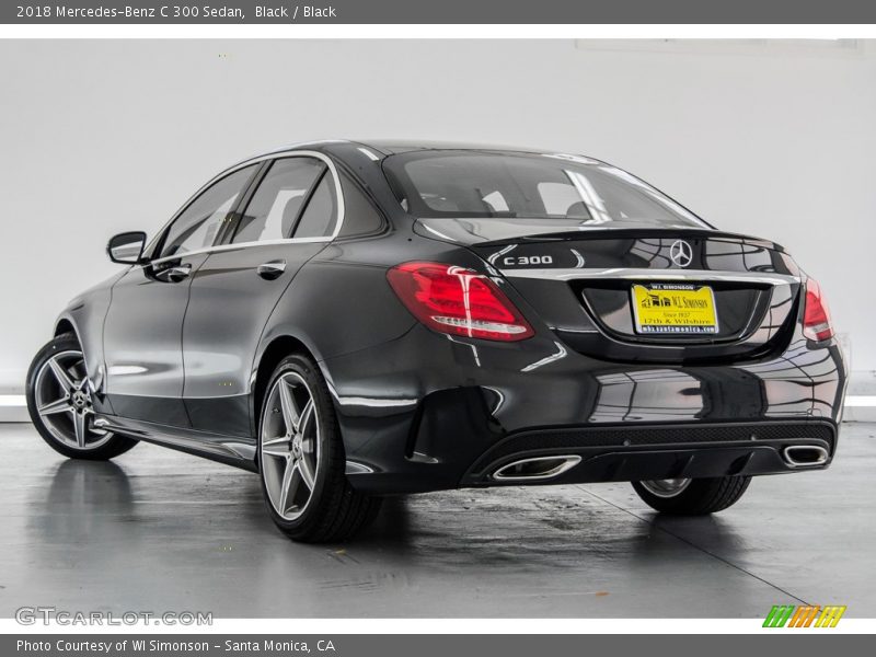 Black / Black 2018 Mercedes-Benz C 300 Sedan