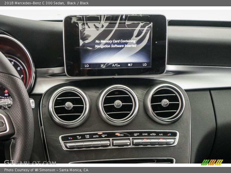 Black / Black 2018 Mercedes-Benz C 300 Sedan