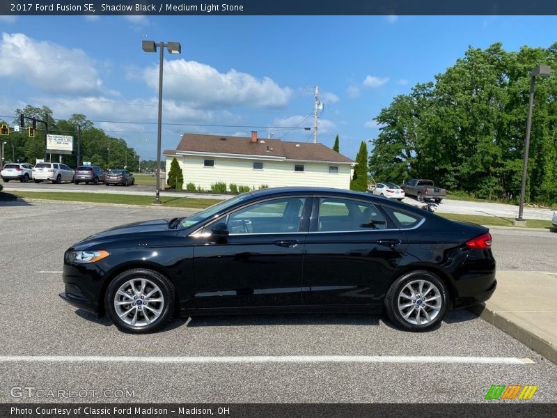 Shadow Black / Medium Light Stone 2017 Ford Fusion SE