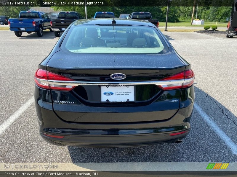 Shadow Black / Medium Light Stone 2017 Ford Fusion SE
