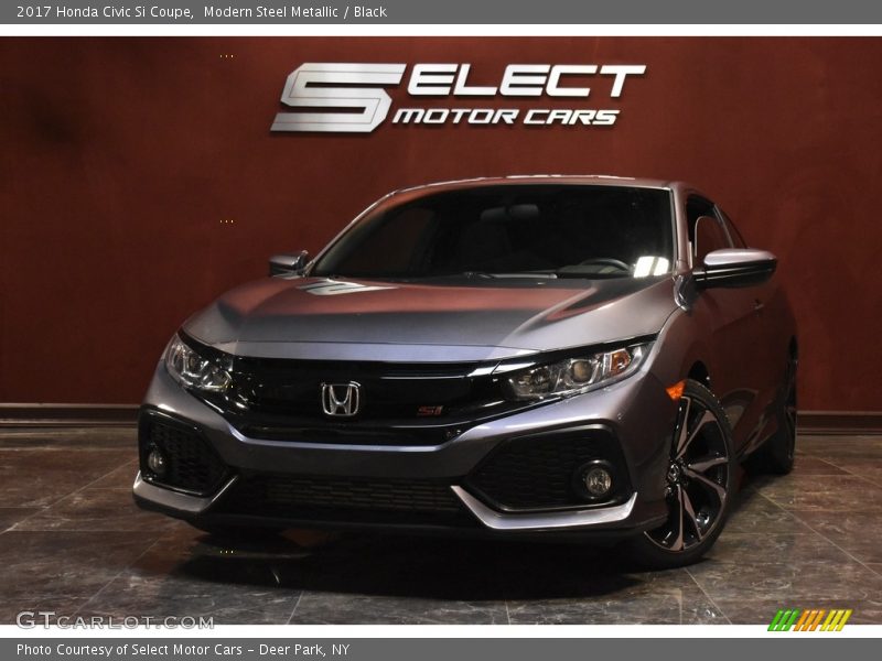 Modern Steel Metallic / Black 2017 Honda Civic Si Coupe
