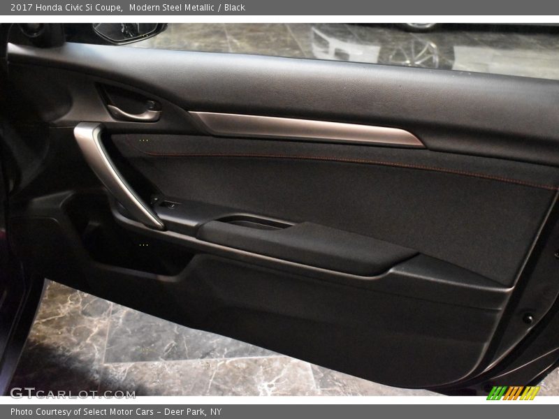 Modern Steel Metallic / Black 2017 Honda Civic Si Coupe