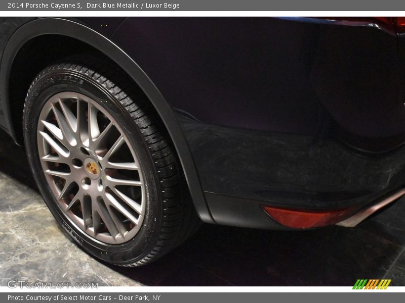 Dark Blue Metallic / Luxor Beige 2014 Porsche Cayenne S