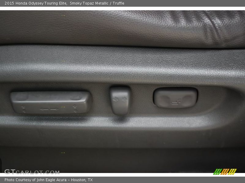 Smoky Topaz Metallic / Truffle 2015 Honda Odyssey Touring Elite