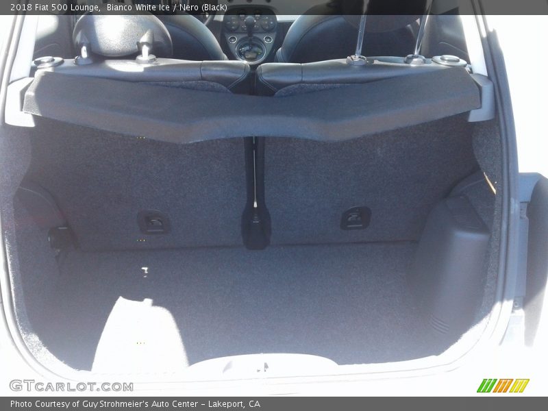 Bianco White Ice / Nero (Black) 2018 Fiat 500 Lounge