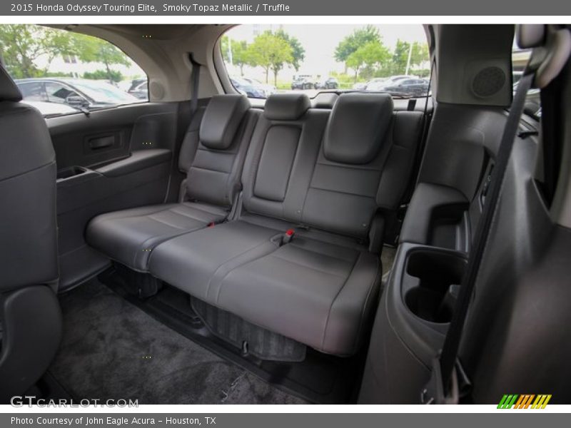 Smoky Topaz Metallic / Truffle 2015 Honda Odyssey Touring Elite