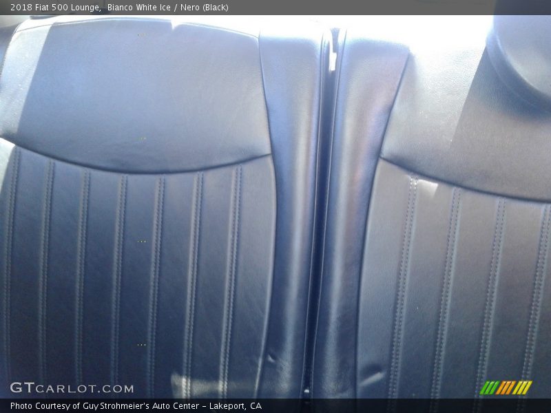 Bianco White Ice / Nero (Black) 2018 Fiat 500 Lounge