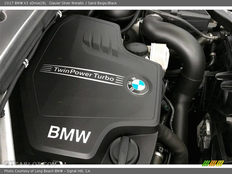 Glacier Silver Metallic / Sand Beige/Black 2017 BMW X3 sDrive28i