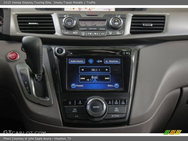 Smoky Topaz Metallic / Truffle 2015 Honda Odyssey Touring Elite