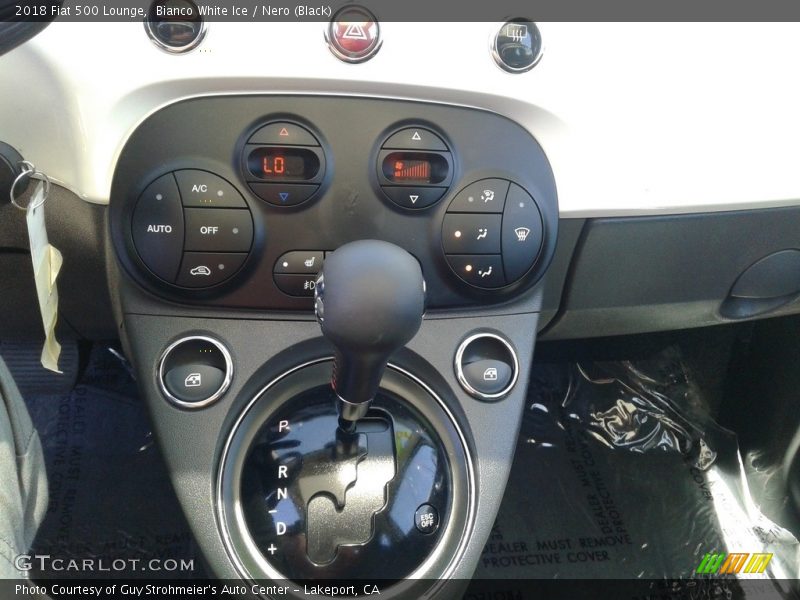 Bianco White Ice / Nero (Black) 2018 Fiat 500 Lounge