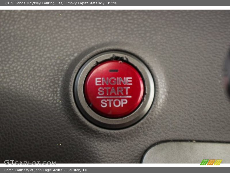 Smoky Topaz Metallic / Truffle 2015 Honda Odyssey Touring Elite