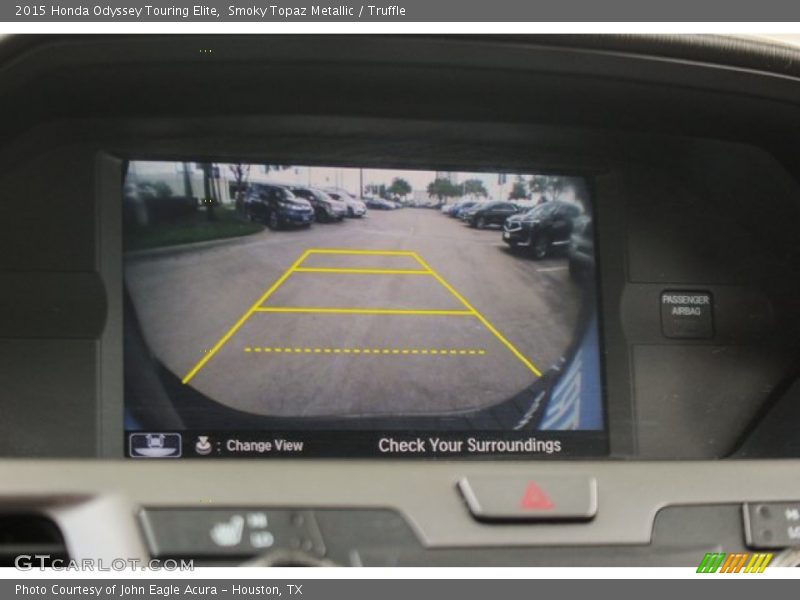 Smoky Topaz Metallic / Truffle 2015 Honda Odyssey Touring Elite