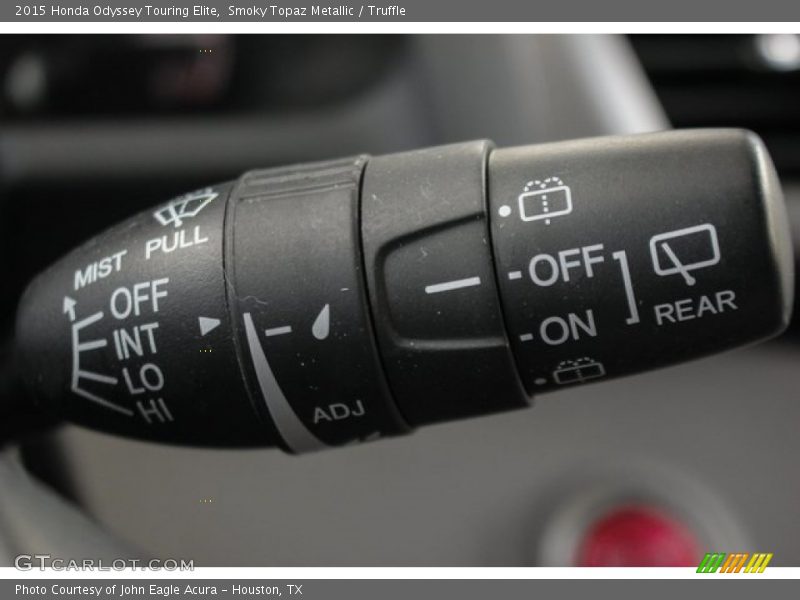 Smoky Topaz Metallic / Truffle 2015 Honda Odyssey Touring Elite