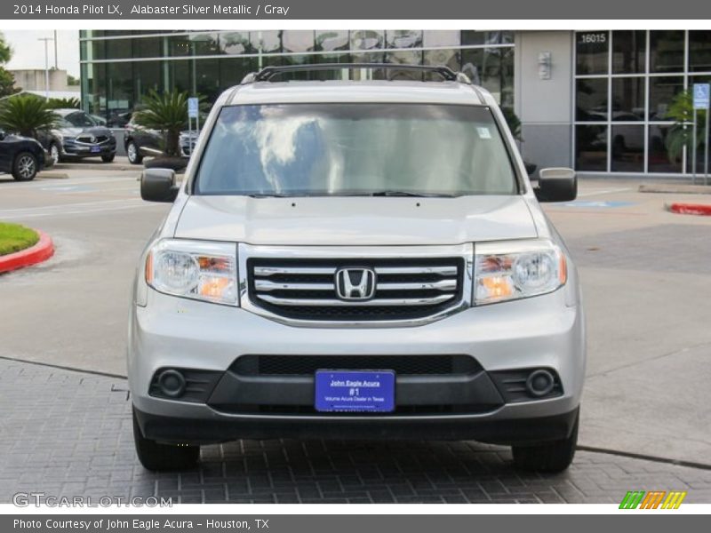 Alabaster Silver Metallic / Gray 2014 Honda Pilot LX