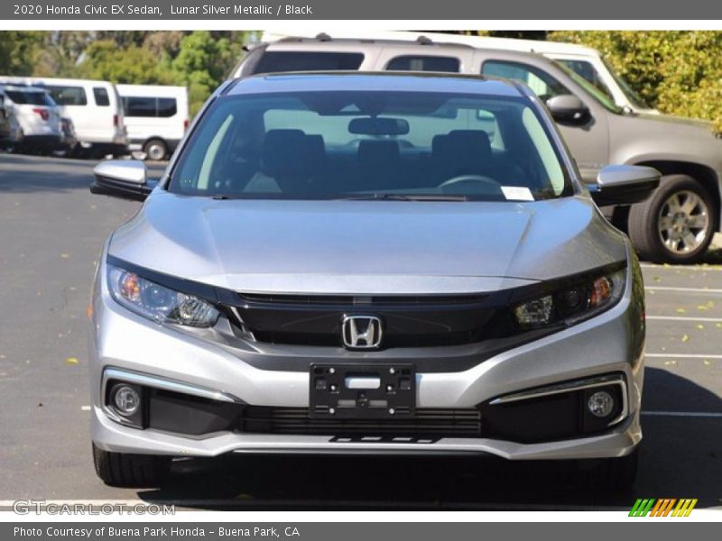 Lunar Silver Metallic / Black 2020 Honda Civic EX Sedan