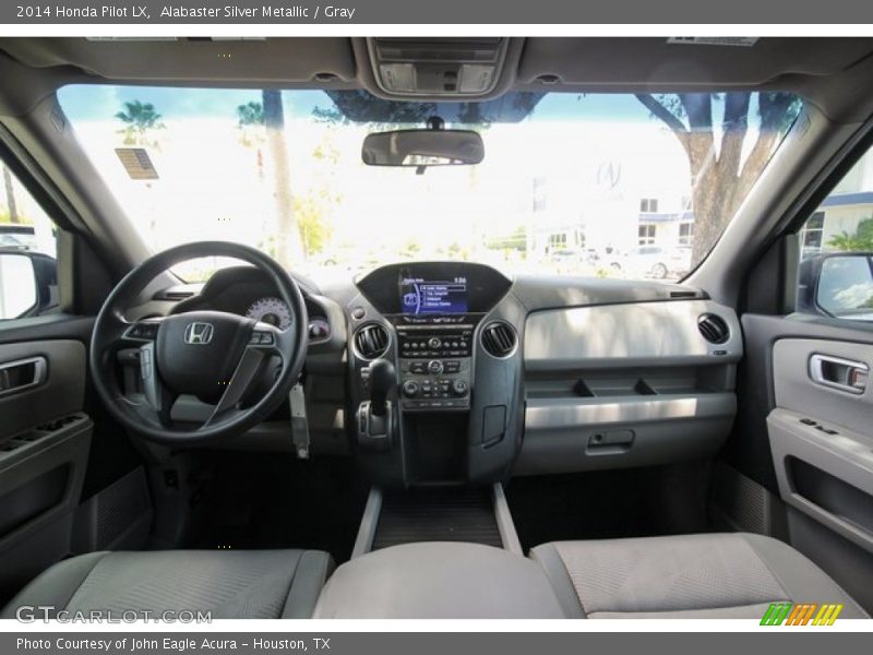 Alabaster Silver Metallic / Gray 2014 Honda Pilot LX