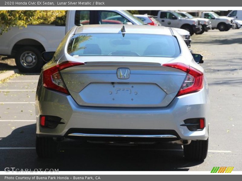 Lunar Silver Metallic / Black 2020 Honda Civic EX Sedan