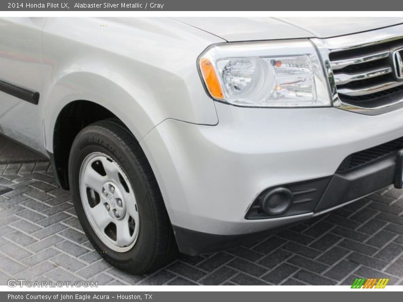 Alabaster Silver Metallic / Gray 2014 Honda Pilot LX