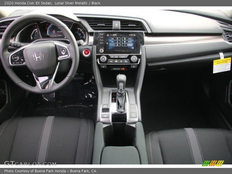 Lunar Silver Metallic / Black 2020 Honda Civic EX Sedan