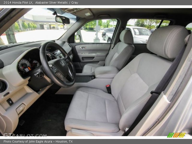 Alabaster Silver Metallic / Gray 2014 Honda Pilot LX