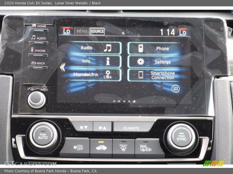 Lunar Silver Metallic / Black 2020 Honda Civic EX Sedan