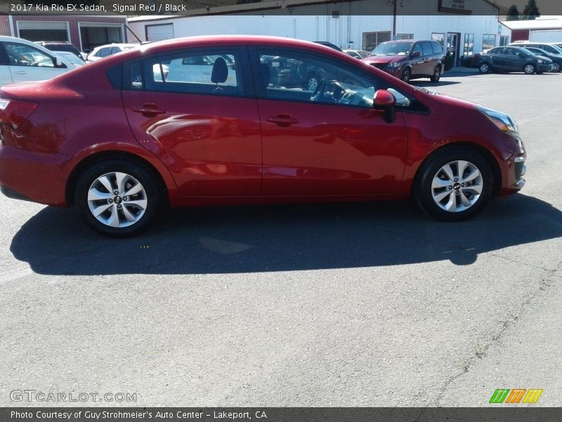 Signal Red / Black 2017 Kia Rio EX Sedan