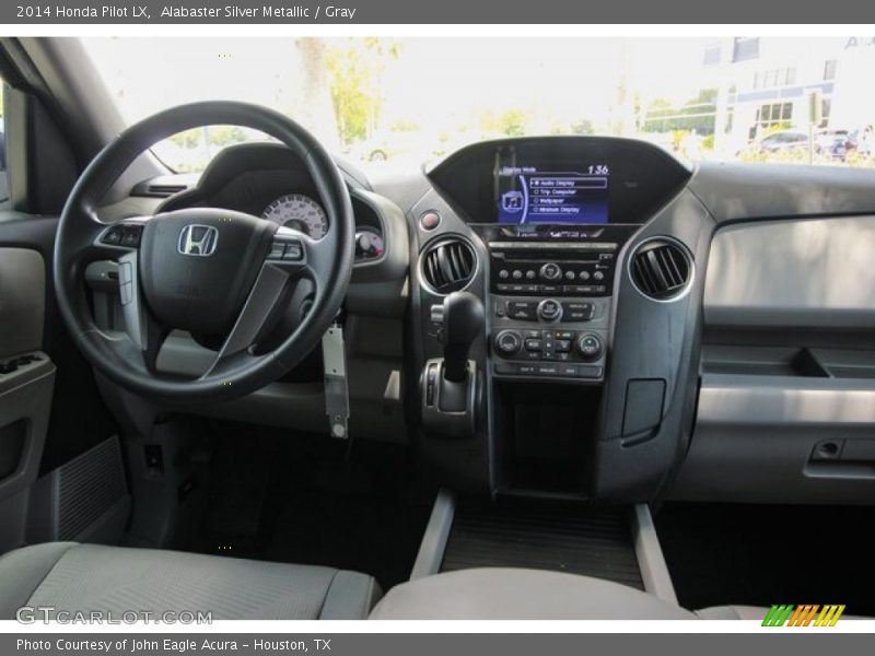 Alabaster Silver Metallic / Gray 2014 Honda Pilot LX